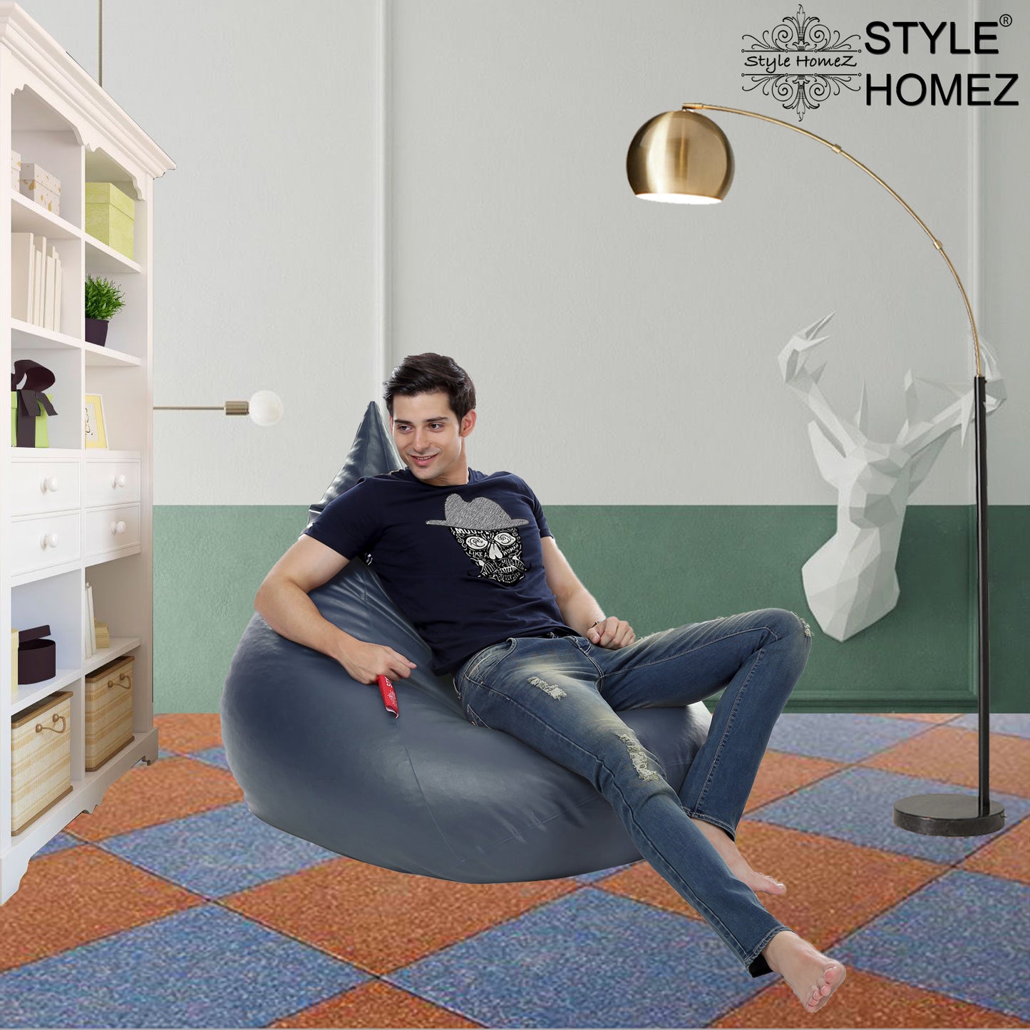 HumBug - Leatherette Bean Bag With Fillers - XXL