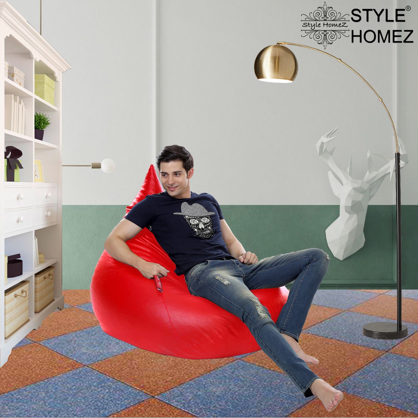 HumBug - Leatherette Bean Bag With Fillers - XXL
