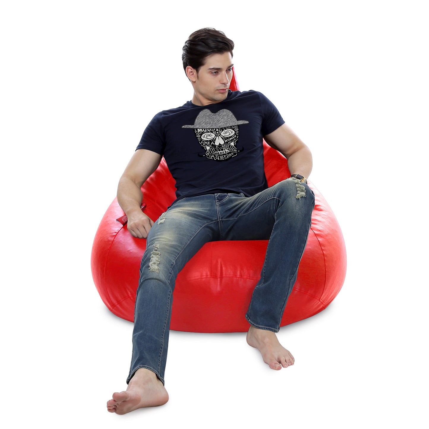 HumBug - Leatherette Bean Bag With Fillers - XXL