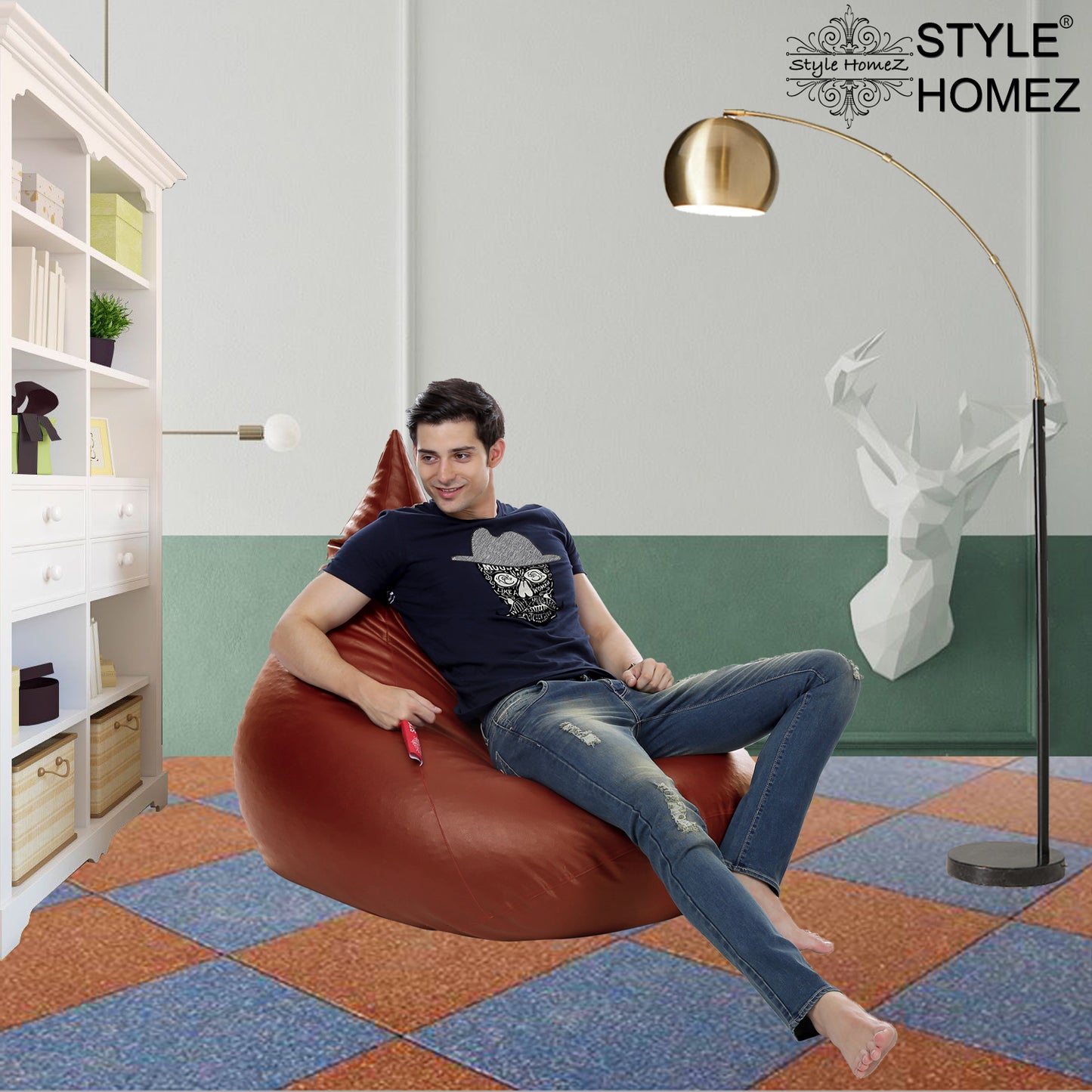 HumBug - Leatherette Bean Bag With Fillers - XXL