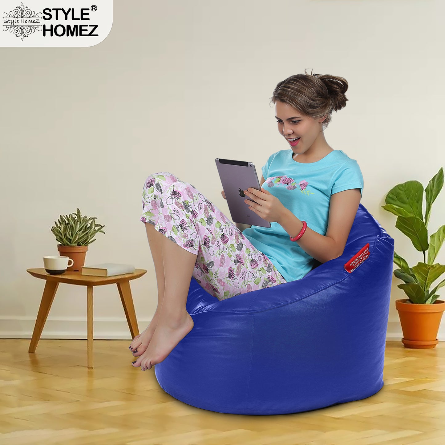 Leatherette Bean Lounger Filled With Beans - XXL Size