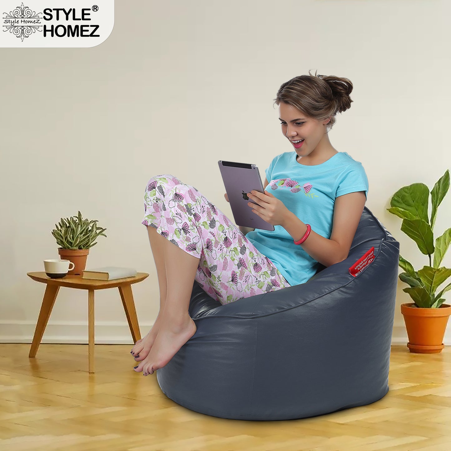 Leatherette Bean Lounger Filled With Beans - XXL Size