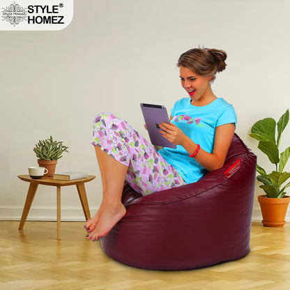 Leatherette Bean Lounger Filled With Beans - XXL Size