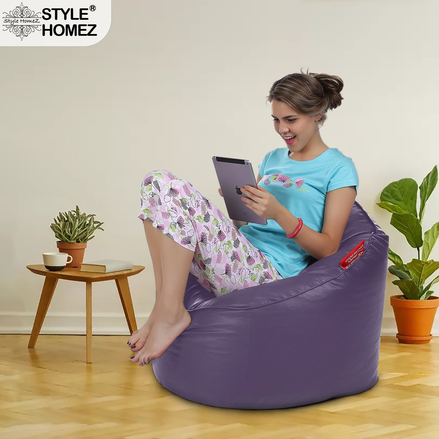 Leatherette Bean Lounger Filled With Beans - XXL Size