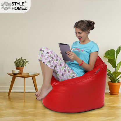 Leatherette Bean Lounger Filled With Beans - XXL Size