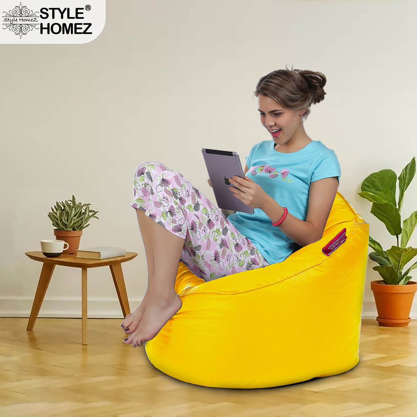 Leatherette Bean Lounger Filled With Beans - XXL Size
