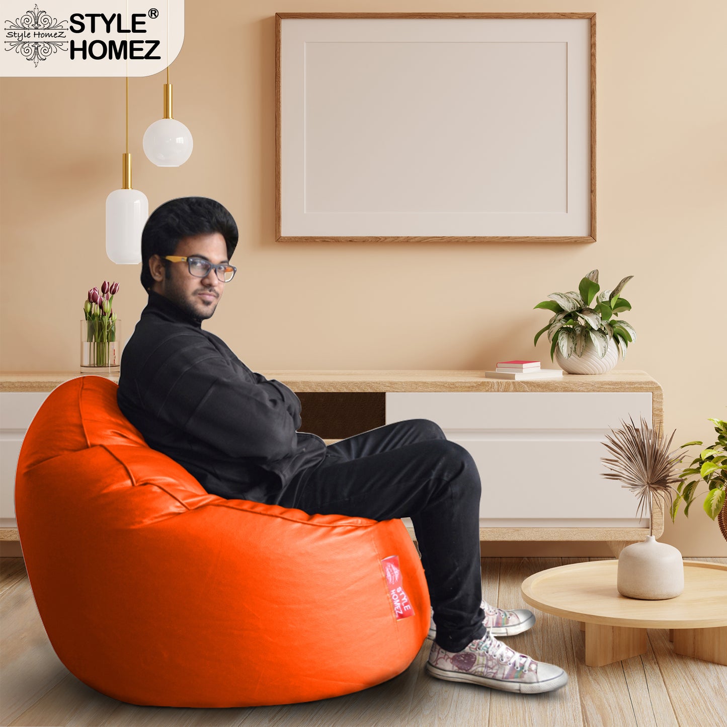 Leatherette - Bean Bag Rocker With Fillers - XXXL