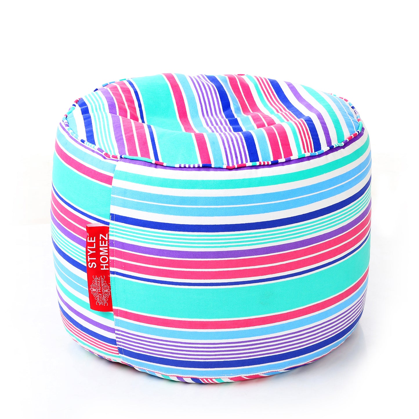 Round - Ottoman Printed Bean Bag With Fillers - Large