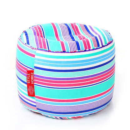 Round - Ottoman Printed Bean Bag With Fillers - Large