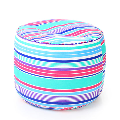 Round - Ottoman Printed Bean Bag With Fillers - Large