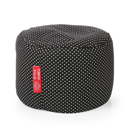 Round - Ottoman Printed Bean Bag With Fillers - Large