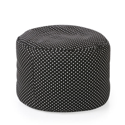 Round - Ottoman Printed Bean Bag With Fillers - Large