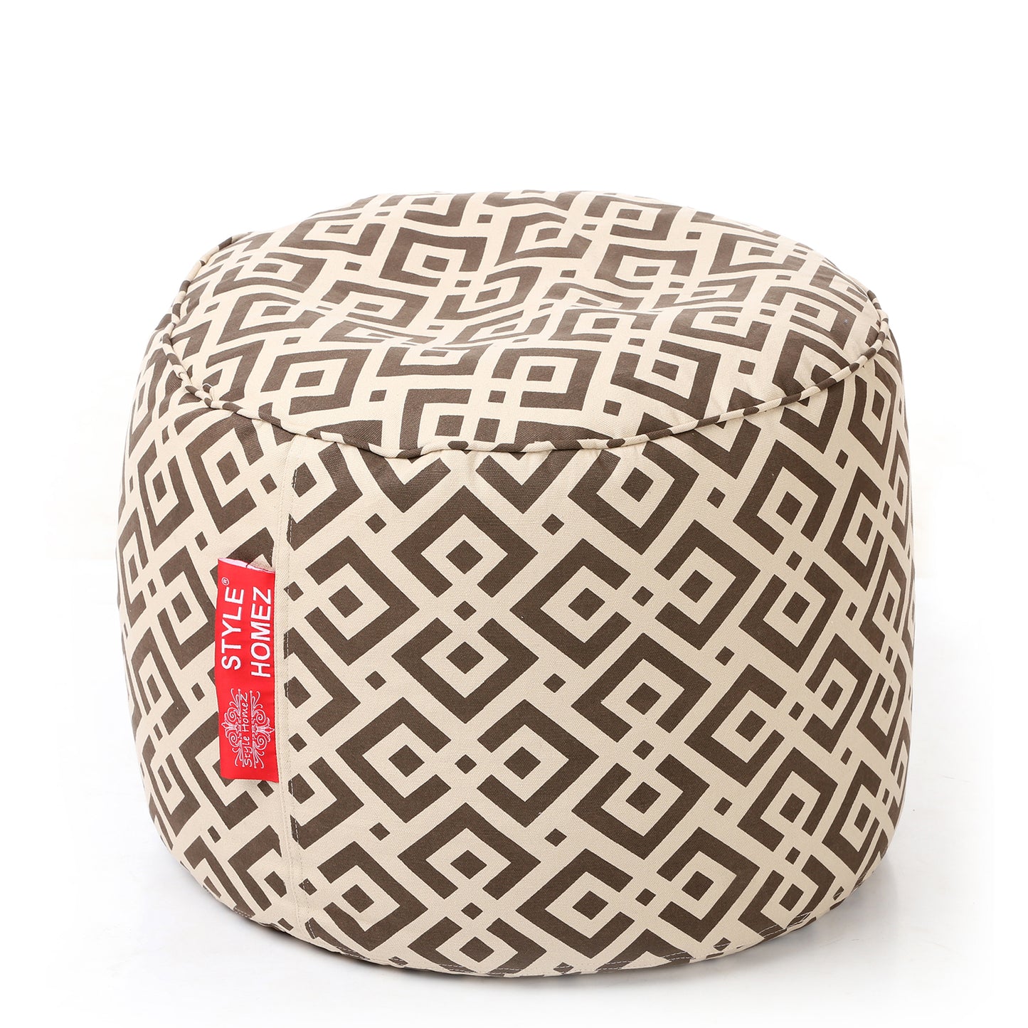 Round - Ottoman Printed Bean Bag With Fillers - Large