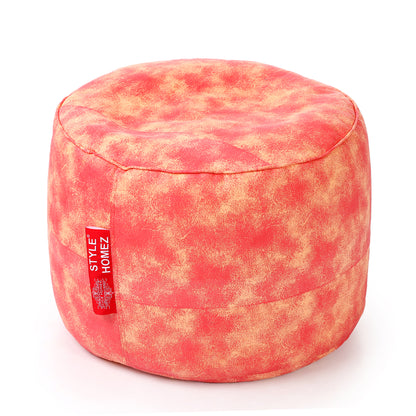Round - Ottoman Printed Bean Bag With Fillers - Large