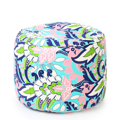 Round - Ottoman Printed Bean Bag With Fillers - Large