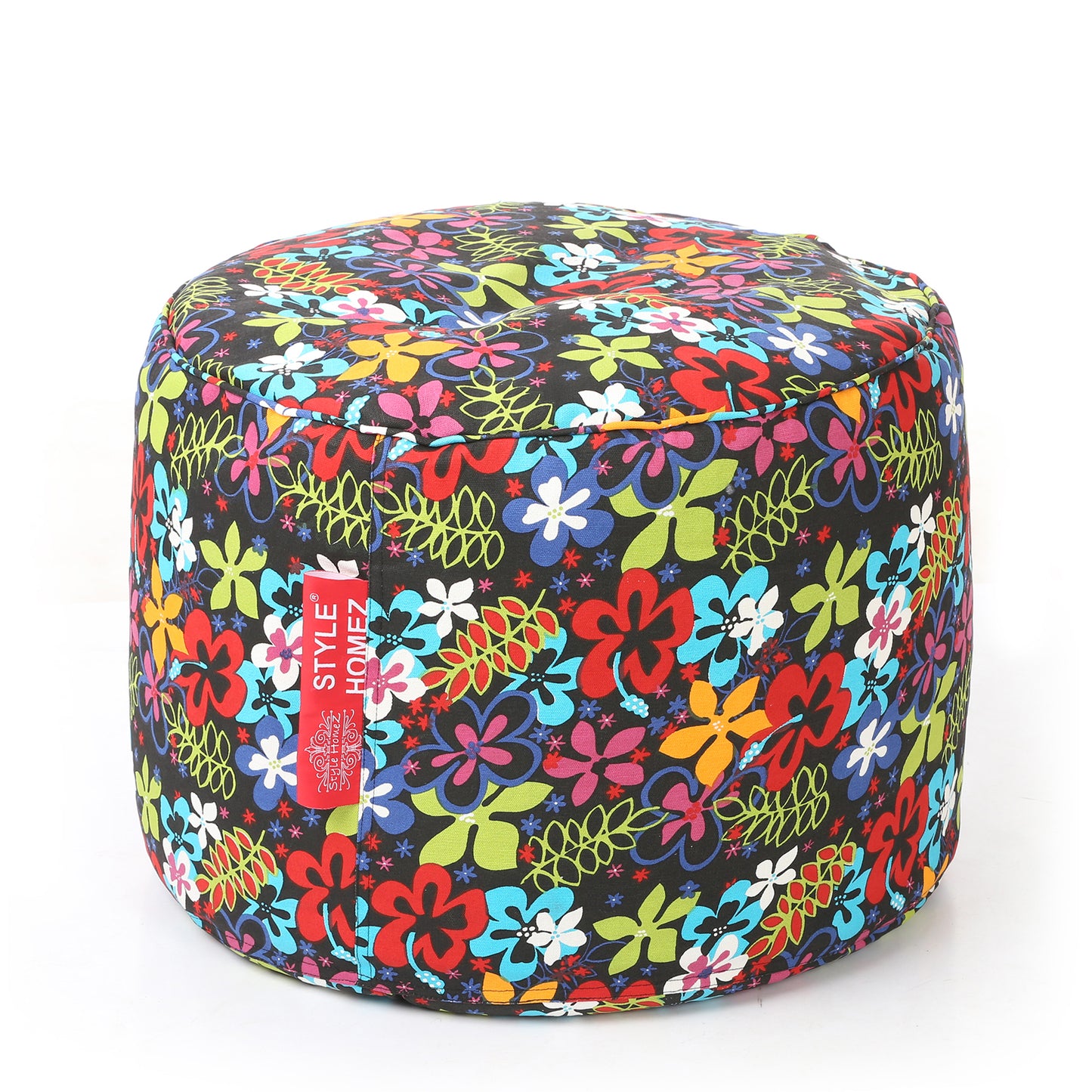Round - Ottoman Printed Bean Bag With Fillers - Large