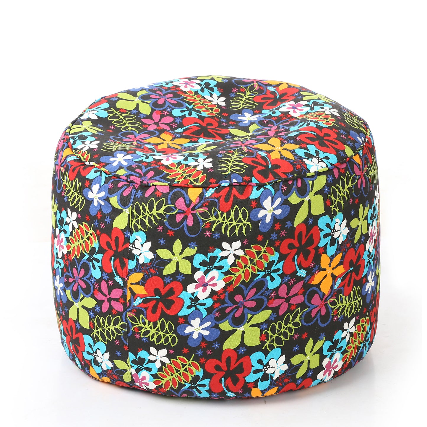 Round - Ottoman Printed Bean Bag With Fillers - Large