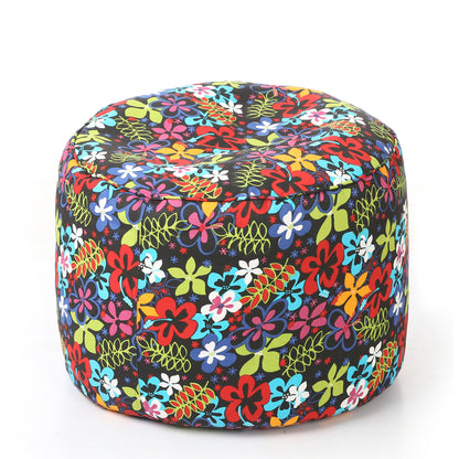 Round - Ottoman Printed Bean Bag With Fillers - Large