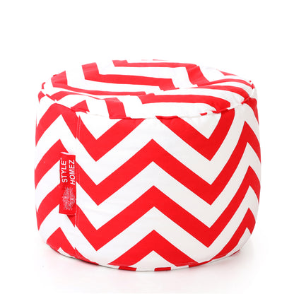 Round - Ottoman Printed Bean Bag With Fillers - Large