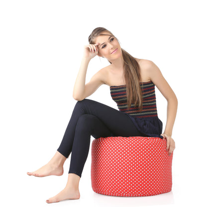 Round - Ottoman Printed Bean Bag With Fillers - Large