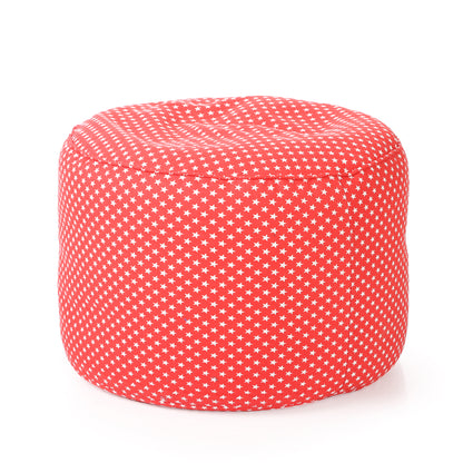 Round - Ottoman Printed Bean Bag With Fillers - Large