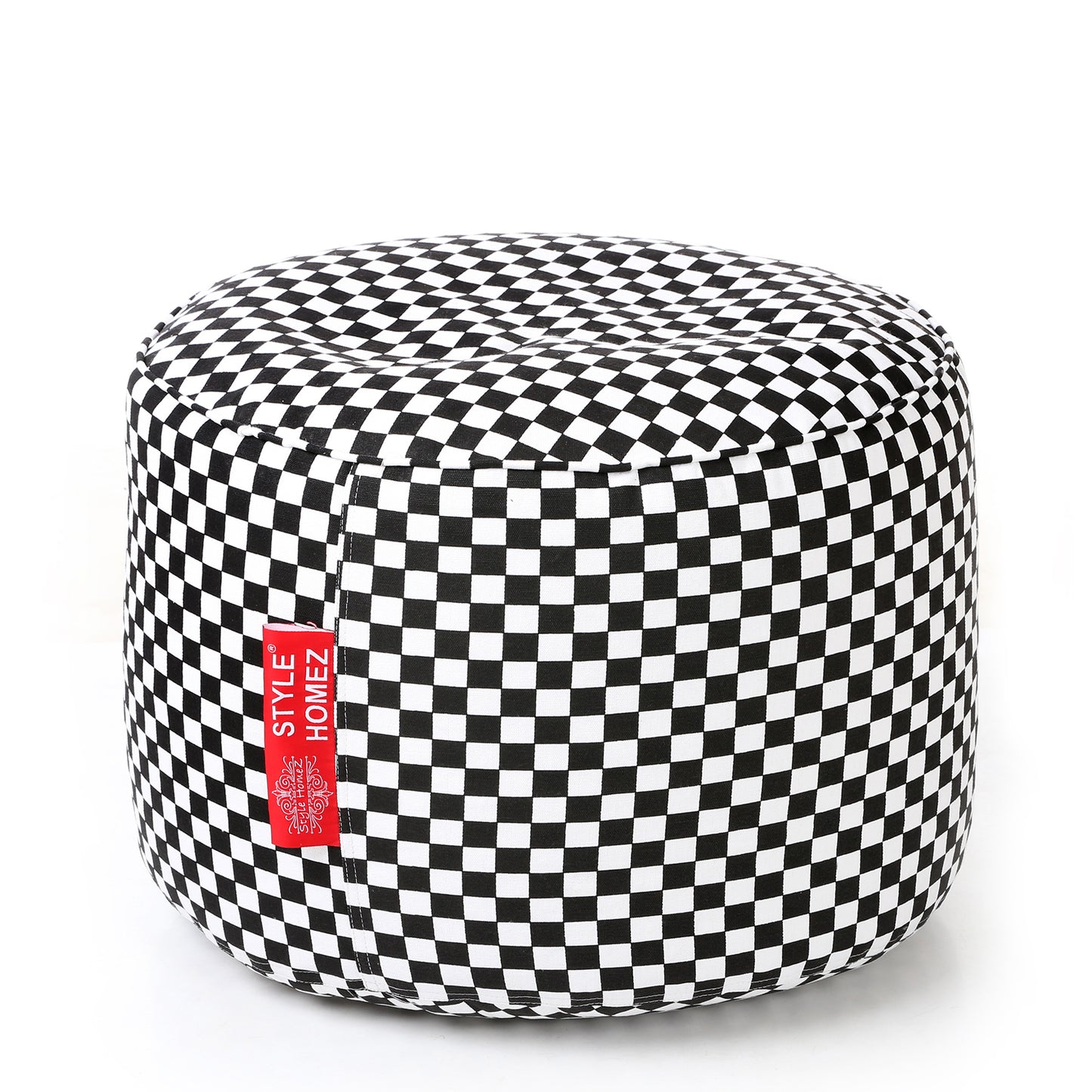 Round - Ottoman Printed Bean Bag With Fillers - Large