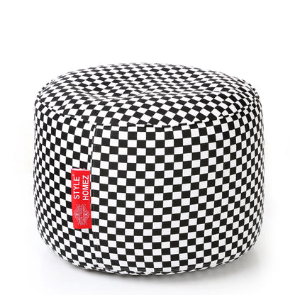 Round - Ottoman Printed Bean Bag With Fillers - Large