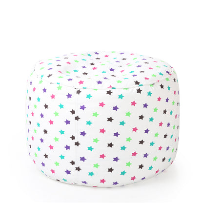 Round - Ottoman Printed Bean Bag With Fillers - Large
