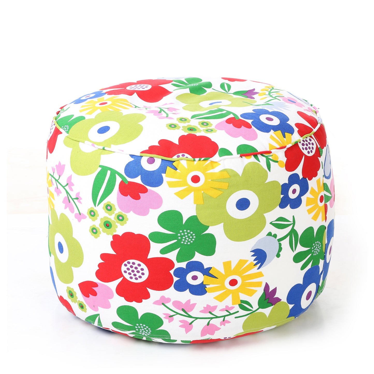 Round - Ottoman Printed Bean Bag With Fillers - Large