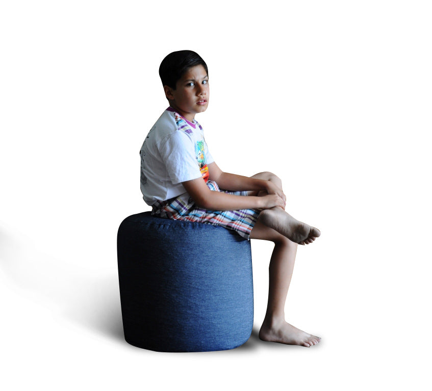 Round - Ottoman Printed Bean Bag With Fillers - Large