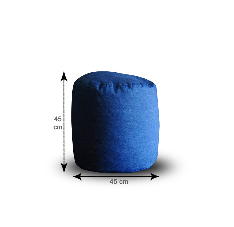 Round - Ottoman Printed Bean Bag With Fillers - Large