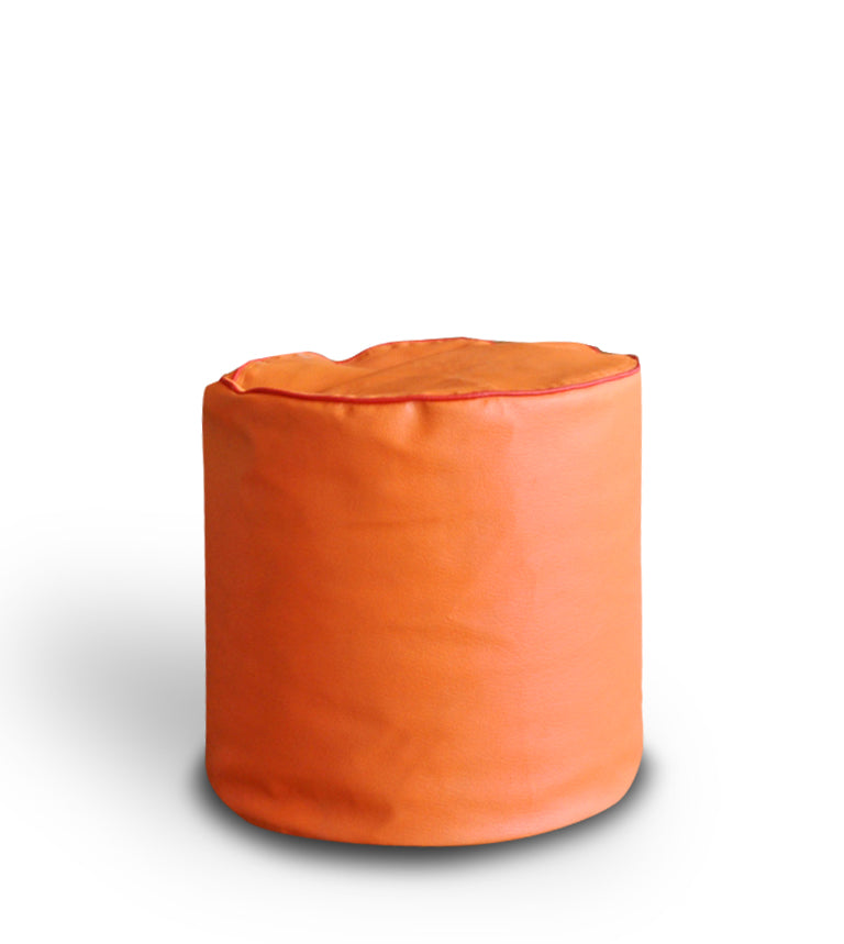 Classic - Leatherette Bean Ottoman Stool - Large