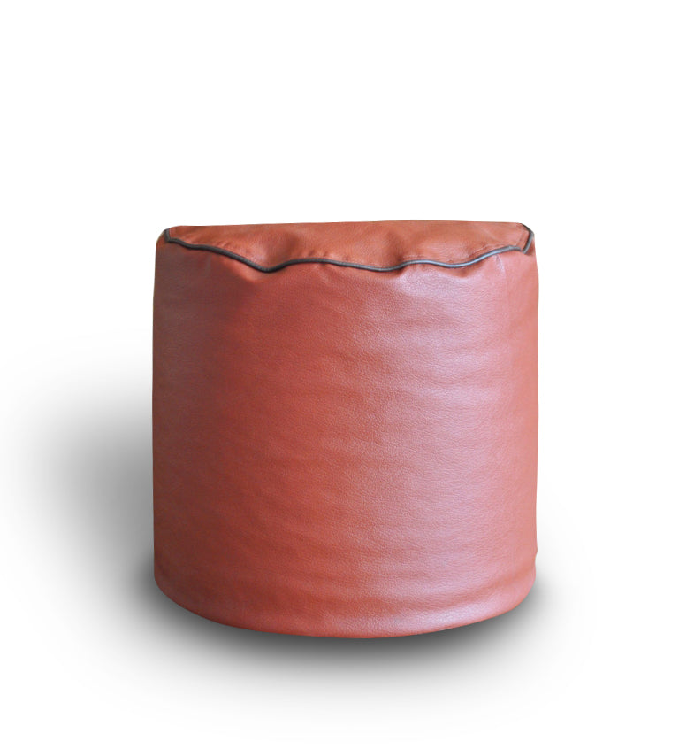 Classic - Leatherette Bean Ottoman Stool - Large