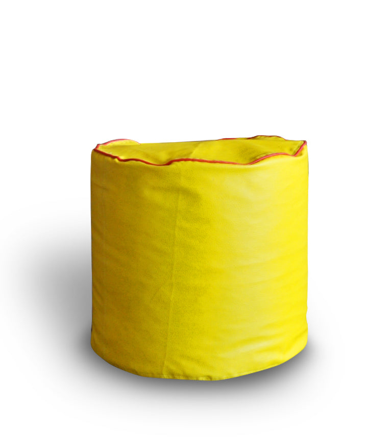 Classic - Leatherette Bean Ottoman Stool - Large