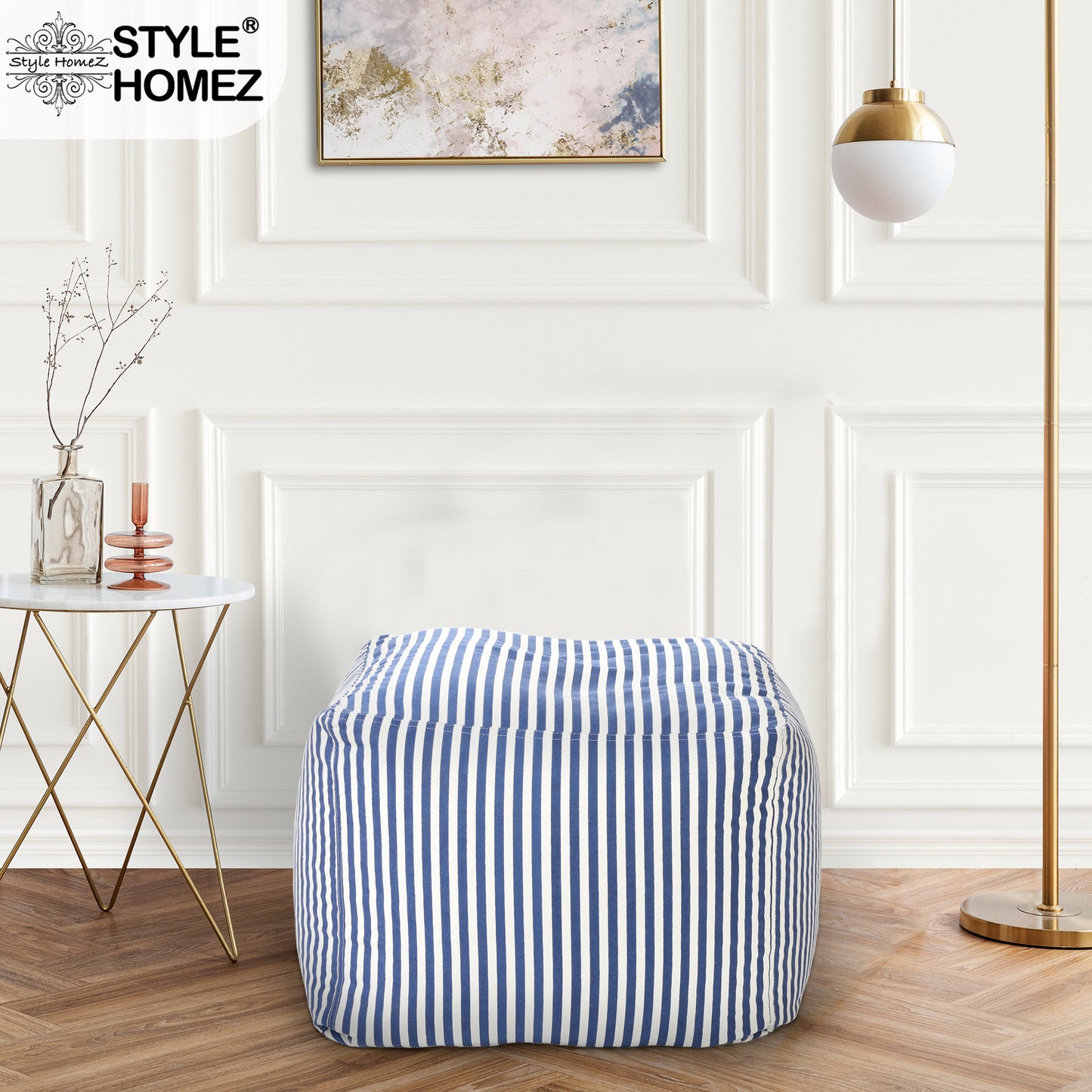 Square - Ottoman Printed Bean Bag With Fillers - Large