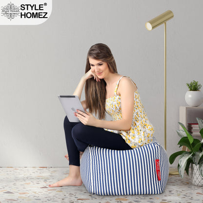 Square - Ottoman Printed Bean Bag With Fillers - Large