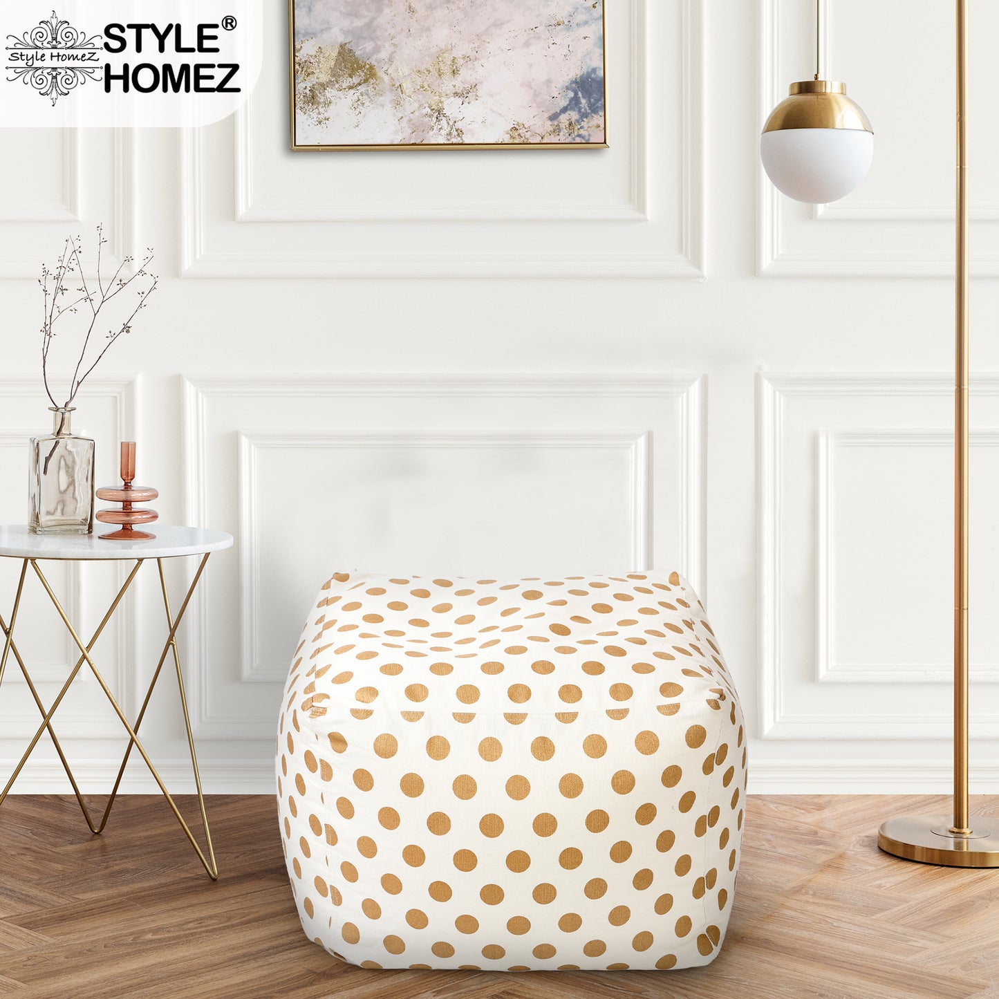 Square - Ottoman Printed Bean Bag With Fillers - Large
