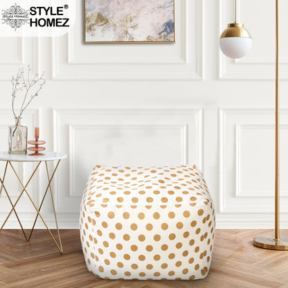 Square - Ottoman Printed Bean Bag With Fillers - Large