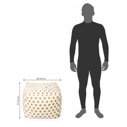 Square - Ottoman Printed Bean Bag With Fillers - Large