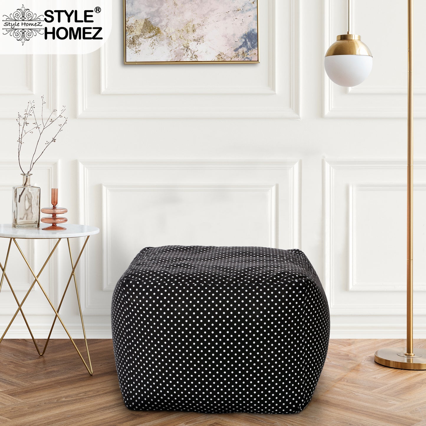 Square - Ottoman Printed Bean Bag With Fillers - Large