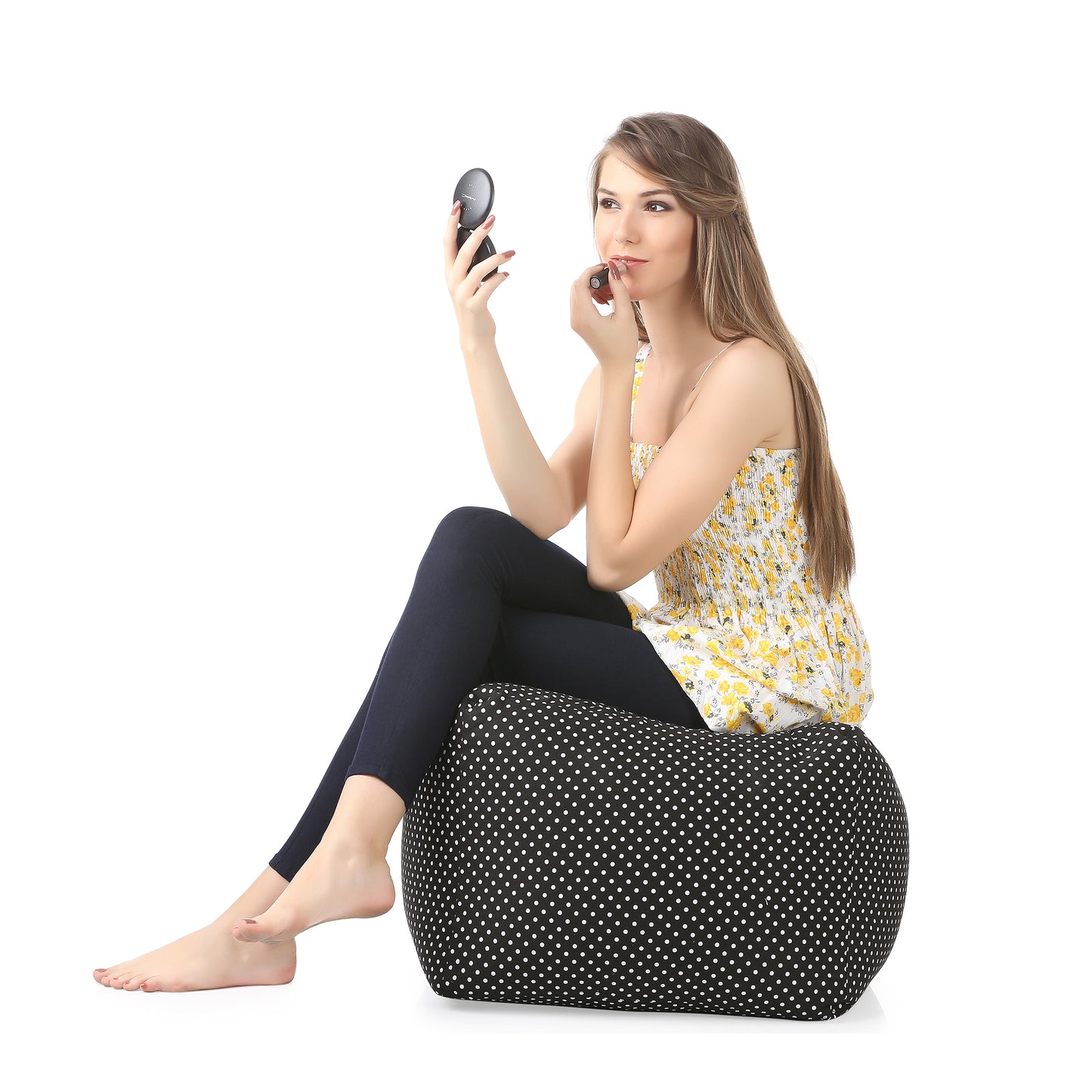 Square - Ottoman Printed Bean Bag With Fillers - Large