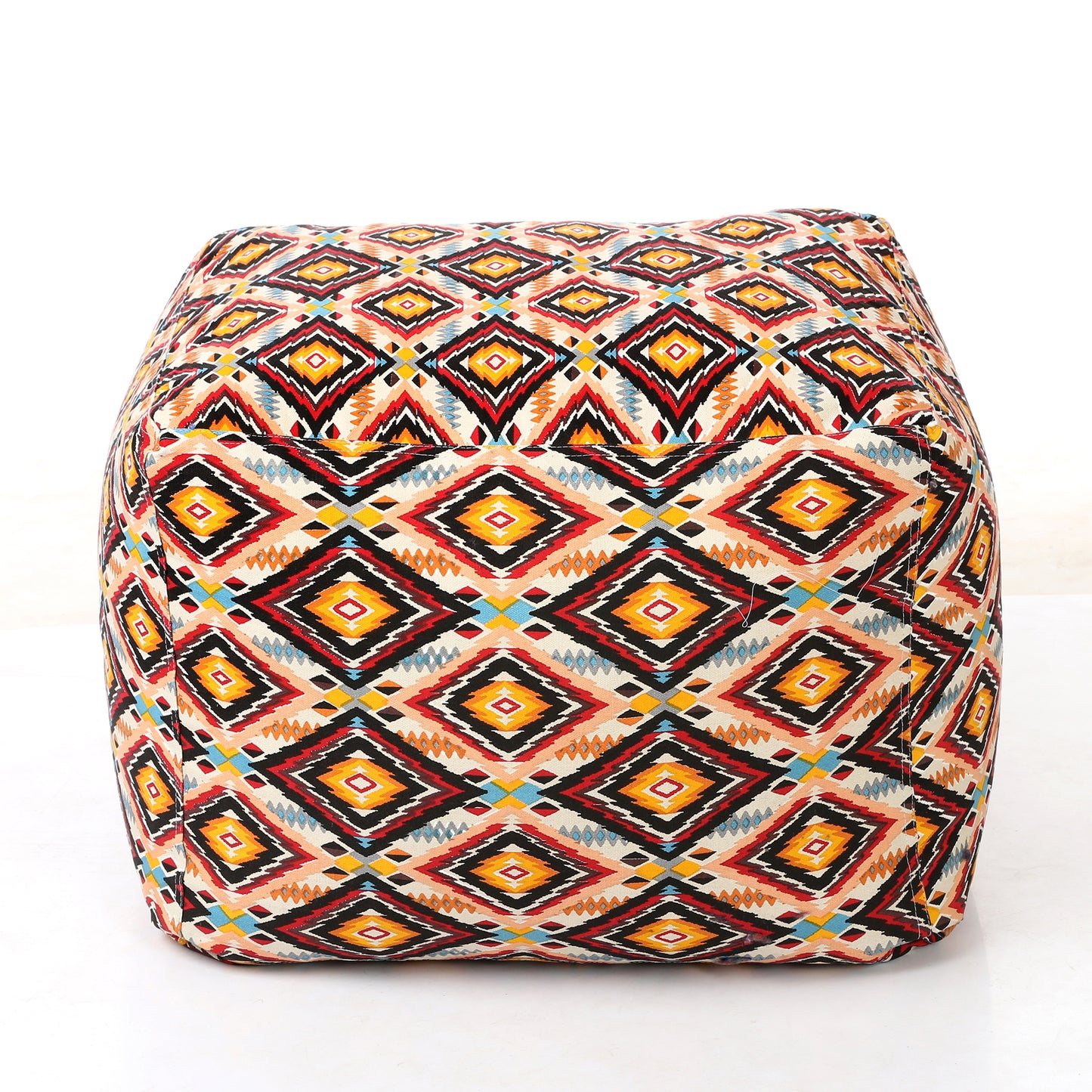 Square - Ottoman Printed Bean Bag With Fillers - Large