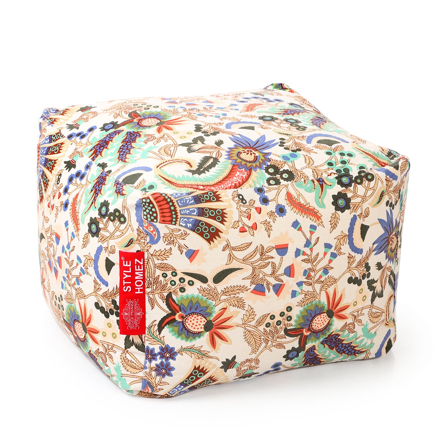 Square - Ottoman Printed Bean Bag With Fillers - Large