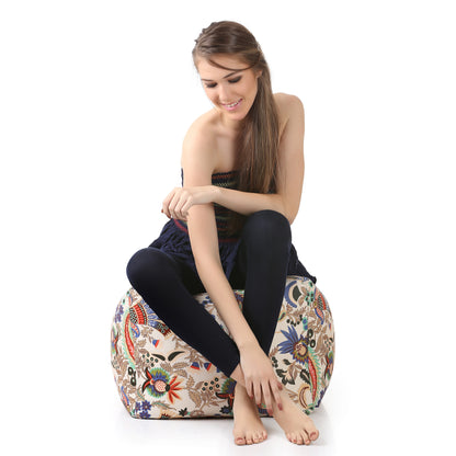 Square - Ottoman Printed Bean Bag With Fillers - Large