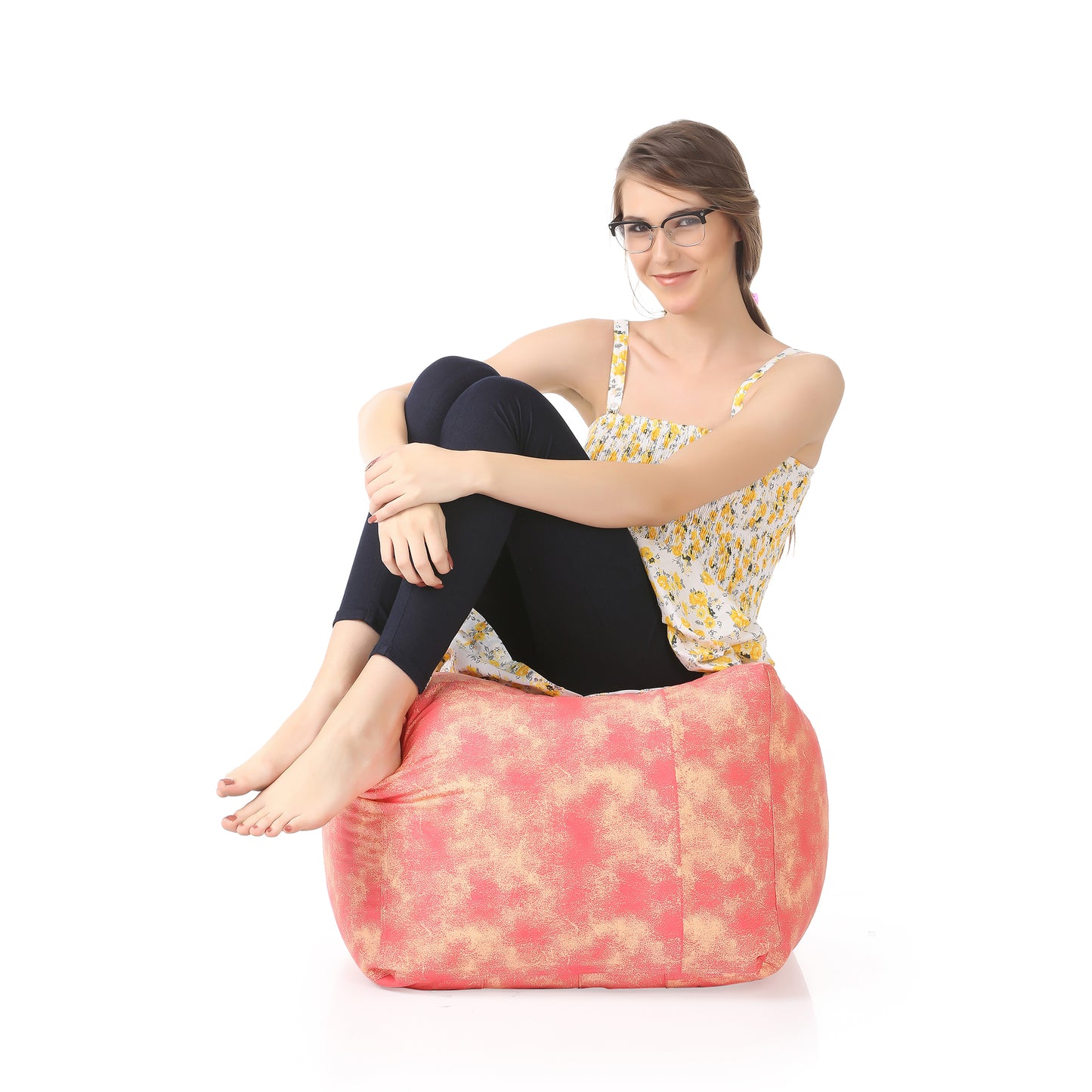 Square - Ottoman Printed Bean Bag With Fillers - Large