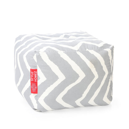 Square - Ottoman Printed Bean Bag With Fillers - Large
