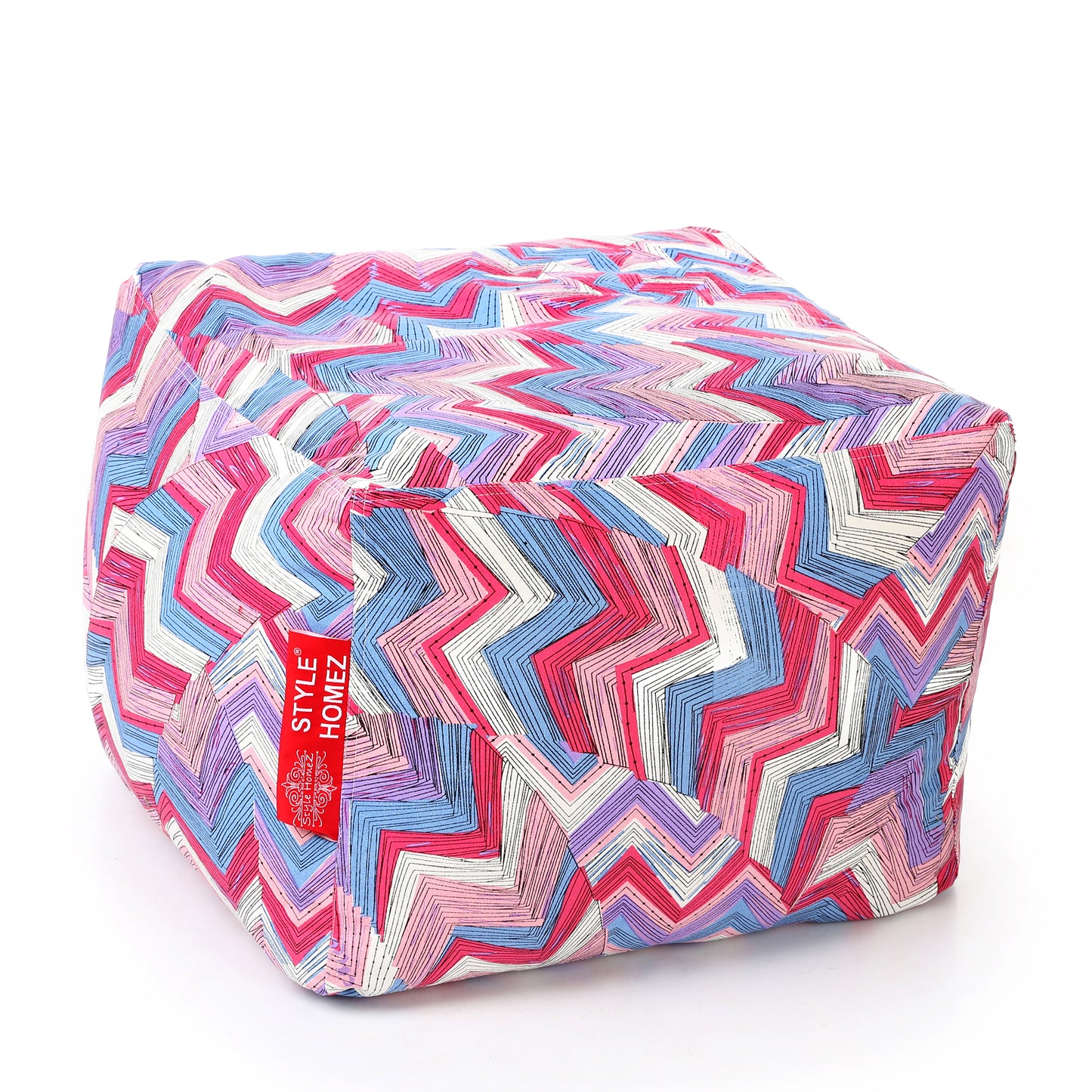 Square - Ottoman Printed Bean Bag With Fillers - Large