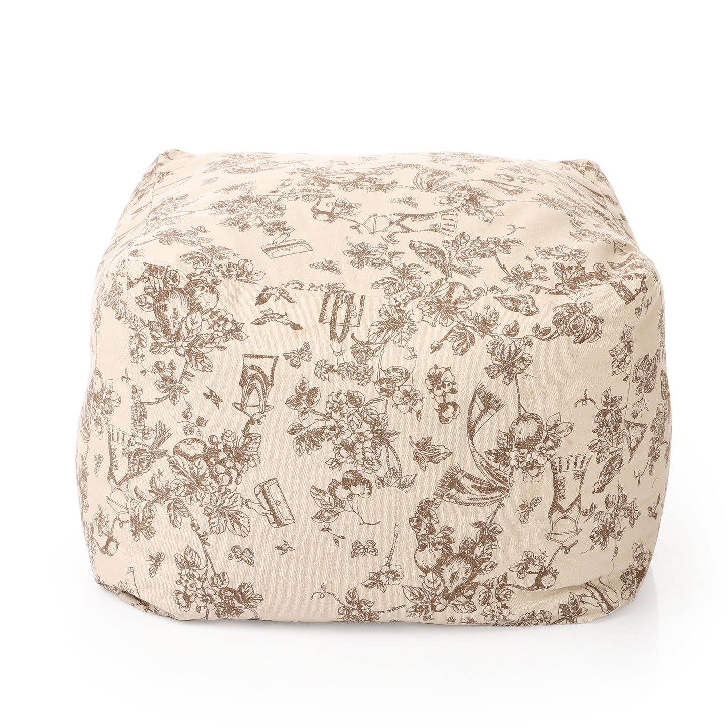 Square - Ottoman Printed Bean Bag With Fillers - Large