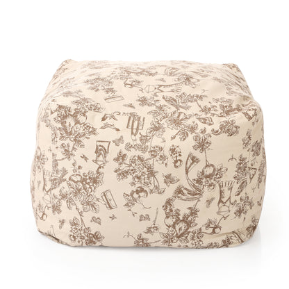 Square - Ottoman Printed Bean Bag With Fillers - Large