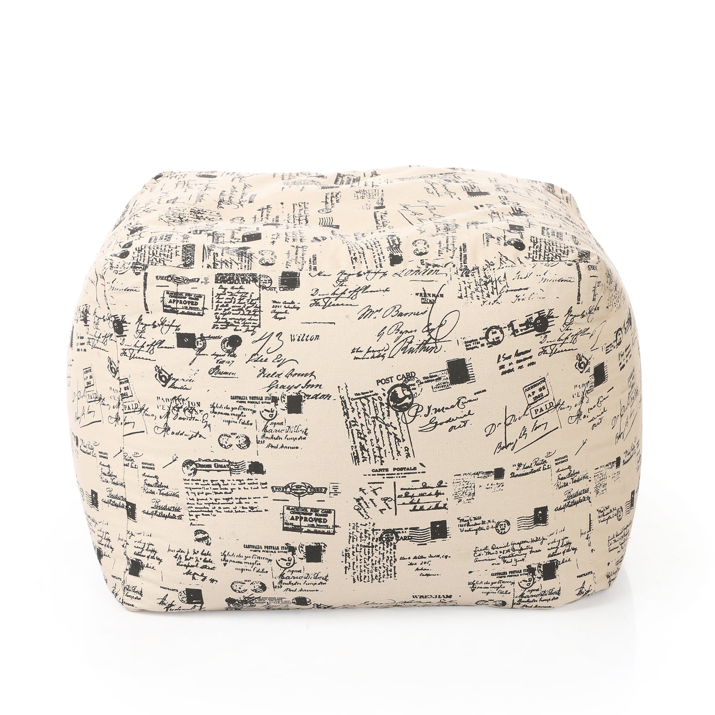 Square - Ottoman Printed Bean Bag With Fillers - Large